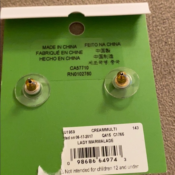 Kate Spade ♠️ Lady Marmalade  Earrings - Picture 4 of 4